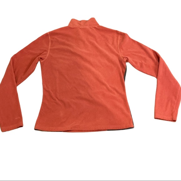 EUC North Face Burnt Orange Fleece Pullover - Picture 3 of 5